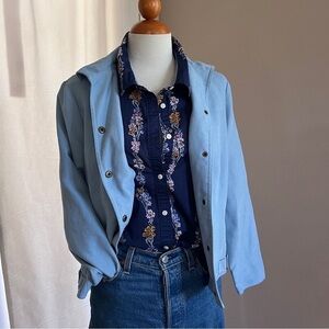 Vintage Requirements Blue Utility Jacket with Relaxed Fit